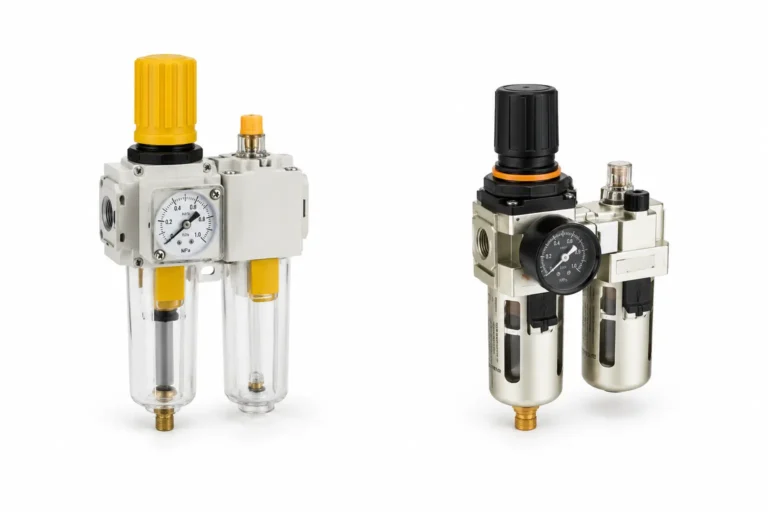 FRL units for compressed air filtration regulation and lubrication