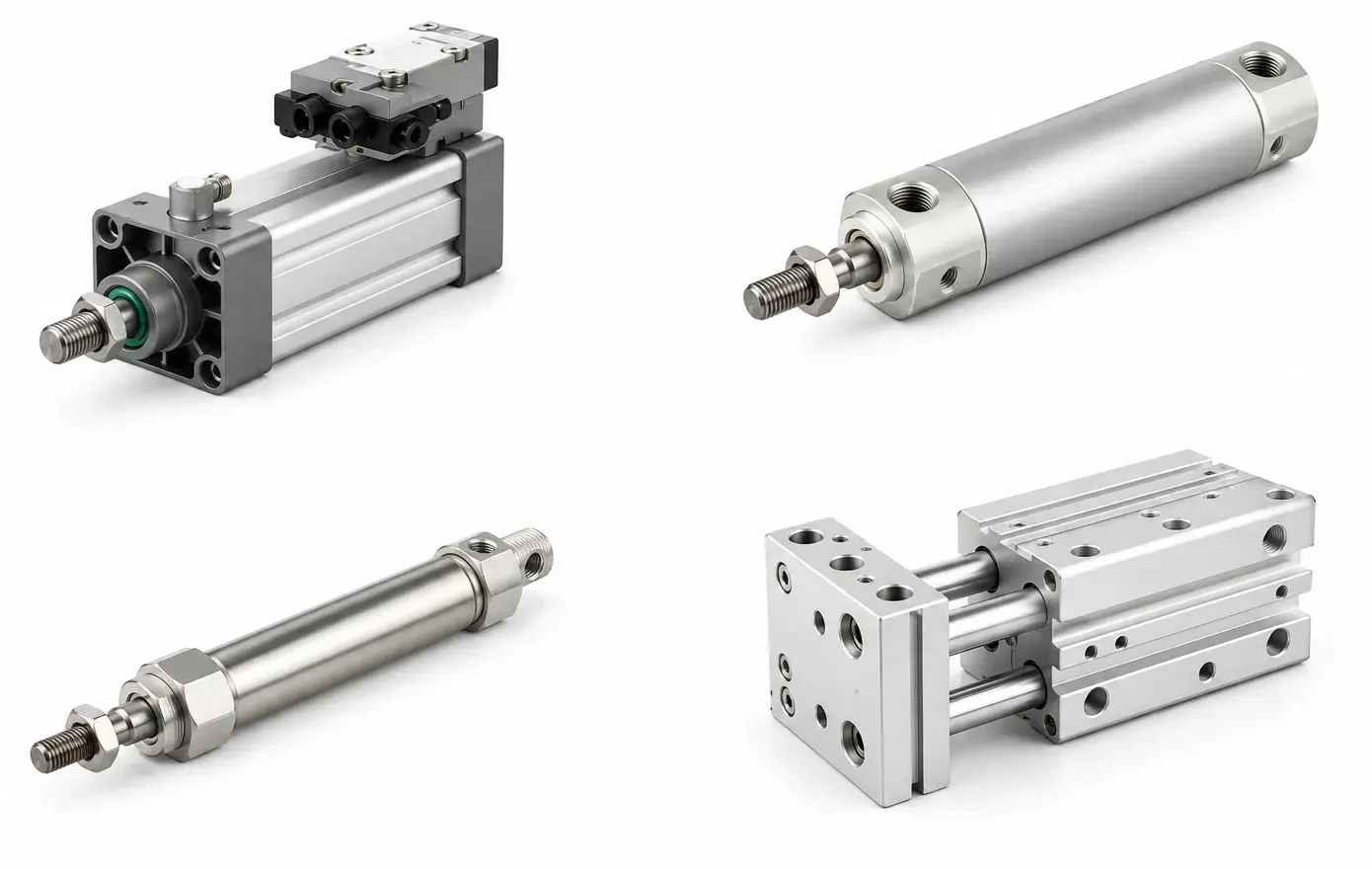 Pneumatic cylinders for industrial automation and machine movement