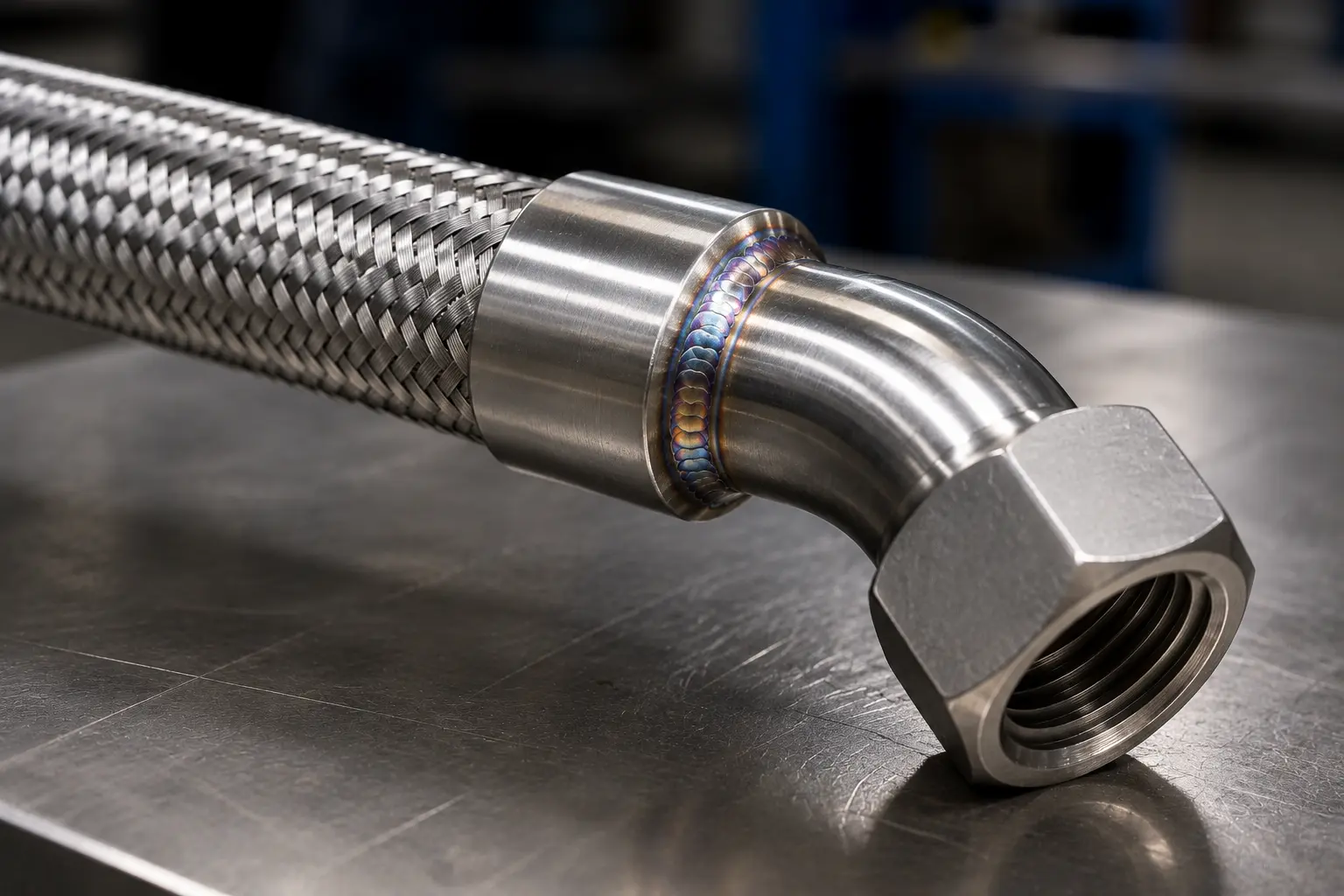 Stainless steel welding support for industrial workshop requirements
